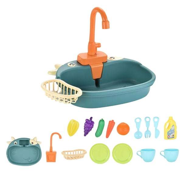 Large Role Play Kids Kitchen Playset With Cooking And Tap Water As A Gift